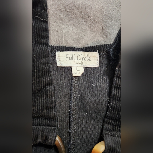 Black‎ Corduroy Pinafore Dress - Picture 4 of 4